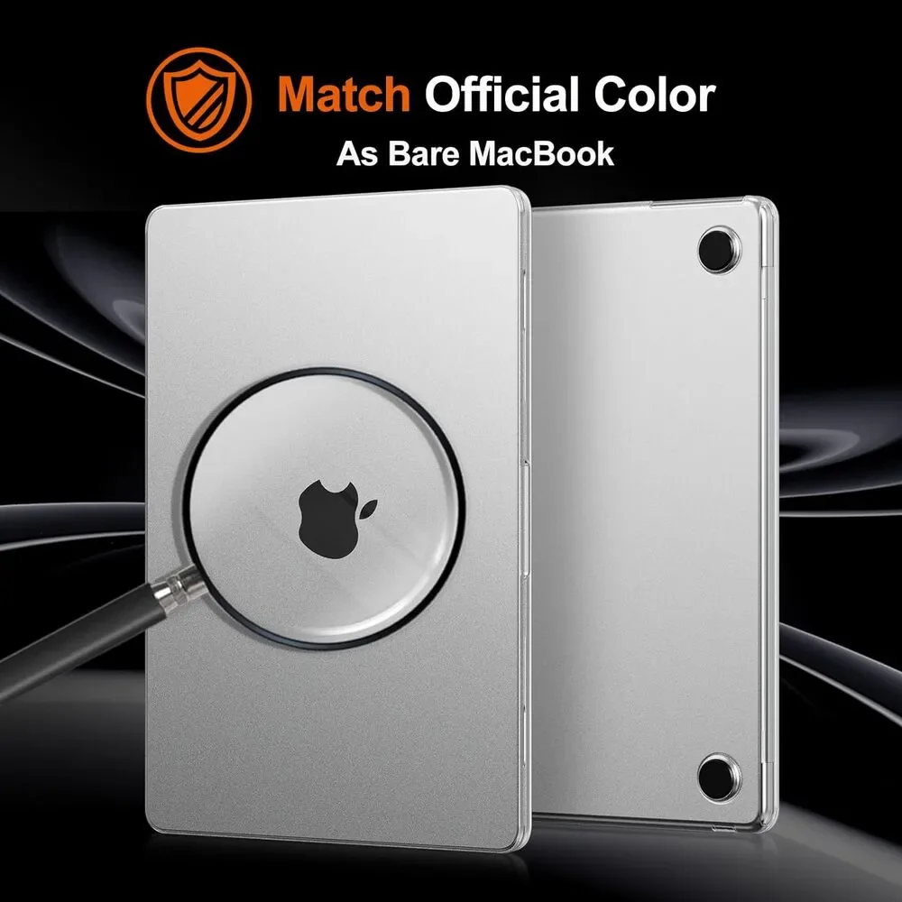 Ultra Thin Armor Compatible w/MacBook Air 15 in Case 24 23 M3 A3114 A2941 Clear